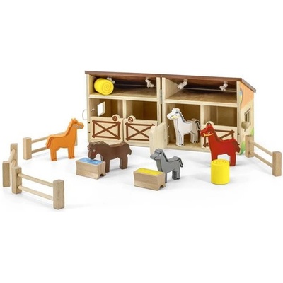 Viga Toys Игрален комплект Viga - Конюшня (44502)