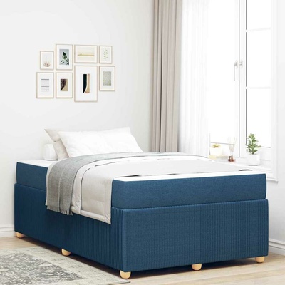 zahrada-XL 3398385 Rám postele s matrací s matrací Modrá textil