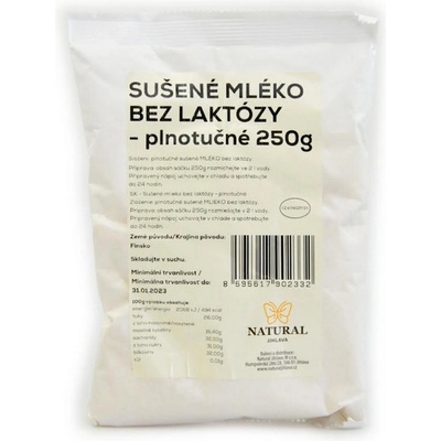 Natural Jihlava Sušené mlieko bez laktózy plnotučnej natural 250 g