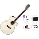 Takamine GN37CE PW Premium SET Pearl White Електро-акустична китара Джъмбо