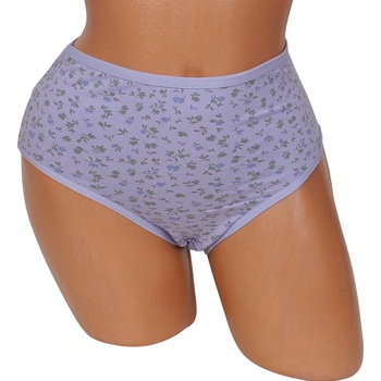 Дълбока бикина в цвят лавандула с цветя