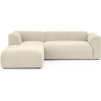 ROPEZ Бежов ъглов диван от рипсено кадифе (ляв ъгъл) Merid - Ropez (Merid Naroznik L Lewa OT tk. Lincoln 3 ( Davis ))