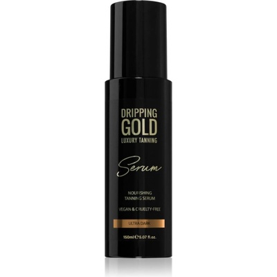 Dripping Gold Luxury Tanning Serum бронзиращ продукт за тяло и лице цвят Ultra Dark 150ml