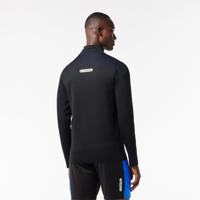 Lacoste Блуза Lacoste Men's Crew Neck Ribbed Sweatshirt - Black/Hilo