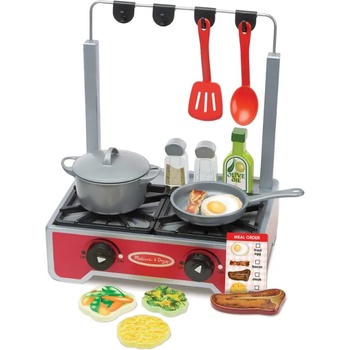 Image 1 of Melissa & Doug - Луксозен дървен плот за готвене с котлони