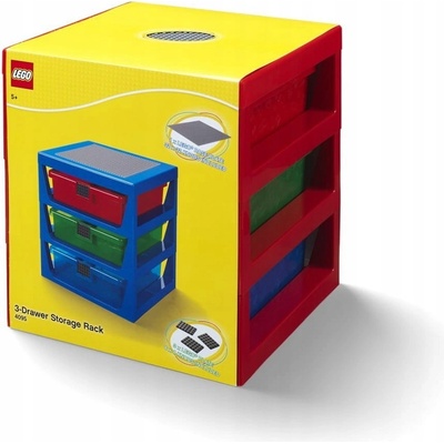 LEGO® AS_LEGO40950001 organizér se třemi zásuvkami červená – Zboží Dáma