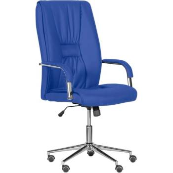 Image 1 of Bittel Президентски стол Carmen 6500 - 1, до 130кг, еко кожа, подлакътници, хромирана база, газов амортисьор, Tilt tension механизъм, регулируем люлеещ механизъм, коригиране височина, син (3520709_2)