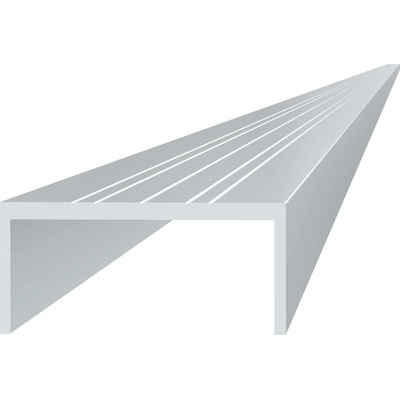 U profil 50x22x6000 mm, materiál EN AW-6060 T66, přírodní hliník bez povrchové úpravy, cena za KUS