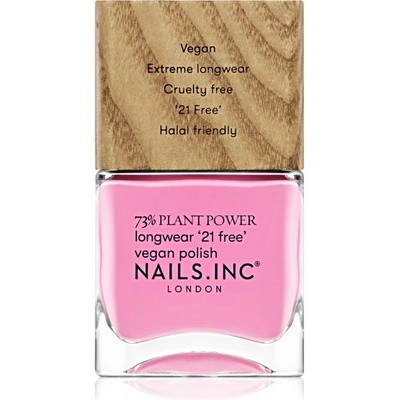 Nails Inc. Plant Power dlhotrvajúci lak na nechty odtieň Detox On Repeat 14 ml