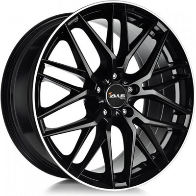 AVUS AF19 8,5x19 5x112 ET35 black polished lip