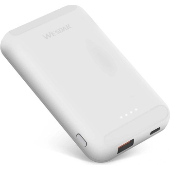 Wesdar Външна батерия Wesdar S293, 5000 mAh, бяла (2101050003)