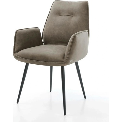 Delife Zoa-Flex mikrovlákno taupe vintage zúžená černá taštičkové pružiny