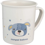 Canpol babies Пластмасова чаша с дръжка Canpol - Cute Animals, 170 ml, Синя (4/413_blu2)