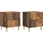 vidaXL Нощно шкафче 2 бр. Старо дърво 43 x 34, 5 x 48 см (895002)