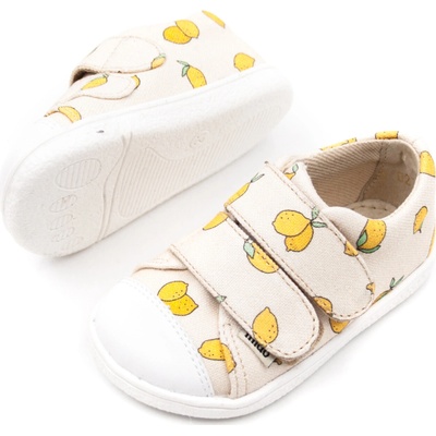 Mido Shoes detské barefoot plátenky mido shoes lemon beige