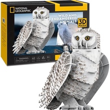 CubicFun 3D puzzle National Geographic: Sněžná sova 62 ks