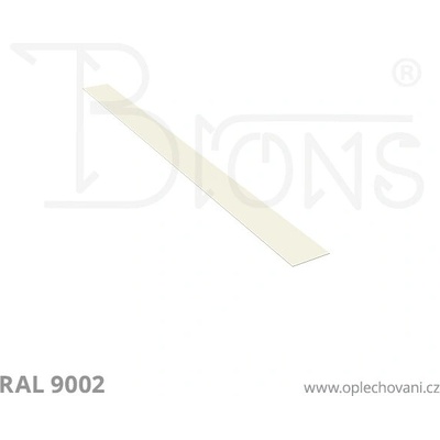 Brons Rovinný plech 150 x 2000 mm šedobílá