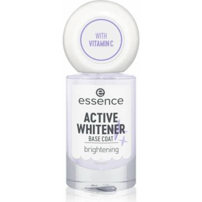 essence Active Whitener Base Coat podkladový lak na nehty s bělicím efektem 8 ml