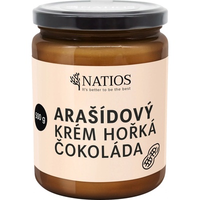 NATIOS Arašidové maslo s horkou čokoládou 500 g