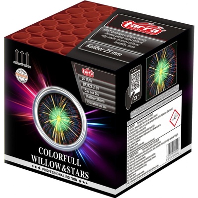 Ohňostroj COLORFULL WILLOW&amp;STARS 36 ran 6 1 Čína BS3625-2-19