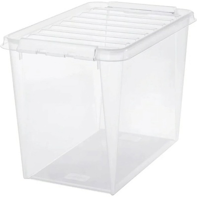 SmartStore Úložný box s bielymi klipmi Classic 61 l