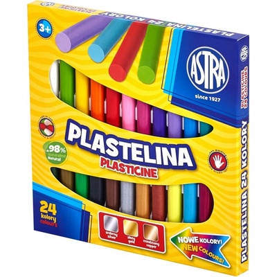 Astra Plastelína základná 24 farieb (0651)