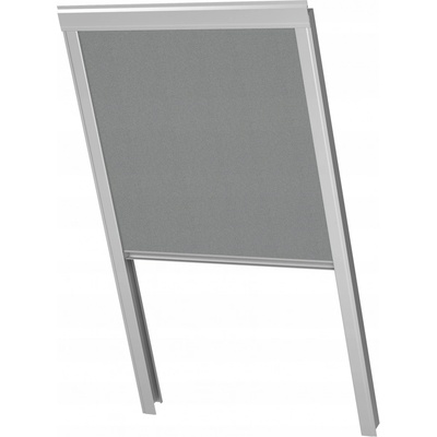 Zatemňovací roleta DUA RoofLite Dakstra Dakea Velux Fakro šedá 78x140