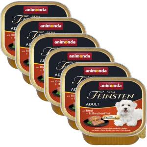 Animonda Vom Feinsten Adult - говеждо с пълнеж от пилешко филе 6 x 150г