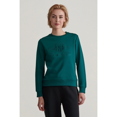 Gant Reg Tonal Shield C-Neck Sweat zelená