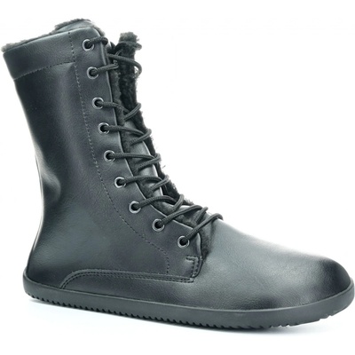 Ahinsa shoes Barefoot zimní vysoké boty Ahinsa Jaya zip černé