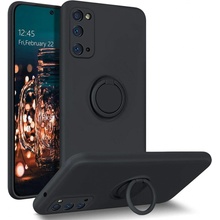 Nexeri Xiaomi Redmi 9 Silicone Ring Magnetic Stand černé
