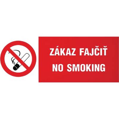 PHT a.s. Samolepka Zákaz fajčiť, no smoking