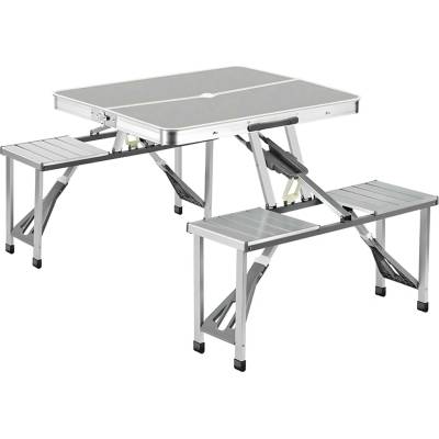 Grugen 1122 Kempingový skladací set ALU strieborná