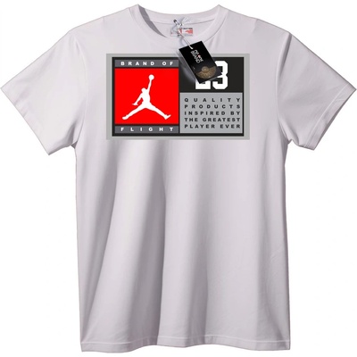 NOONEBRAND Тениска Jordan 23 Полет - 6XL, White