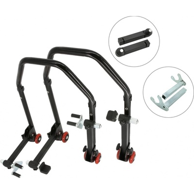 Sefis D20 sklopný moto stojan predný a zadný set - trn / hák