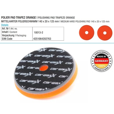 Car WaxX Полираща гъба, средно твърда 2бр 140x20x125mm Car Waxx 10013-2
