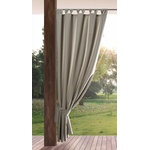 Eurofirany Garden Outdoor Curtain with Velcro Loops, 1 Piece, Opaque & Weatherproof, UV Protection, for Balcony Patio Pergola Gazebo, H200 x W155 cm, Cappuccino - ZAS/GARDEN (ZAS/GARDEN)