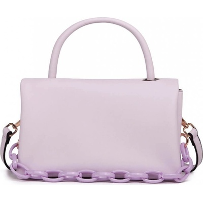 Miss Lulu fialová lila crossbody kabelka s řetízkem 2122