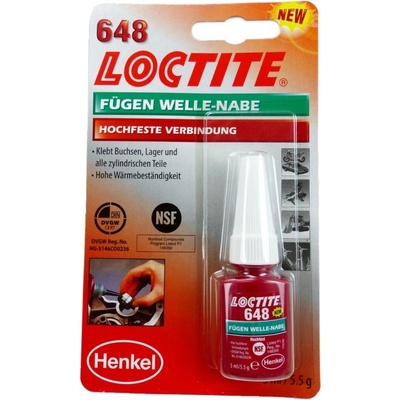 LOCTITE 648 upevňovač spojů VP 5 g