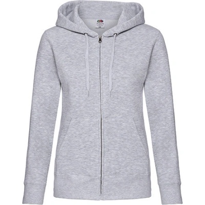 Fruit of the Loom dámská mikina s kapucí 62-118-0 Heather Grey