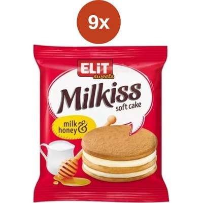 Elit milkiss milk honey 9 x 42 g