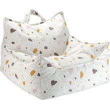 Wigiwama detské kreslo sedací vak Terrazzo Marble Beanbag Chair