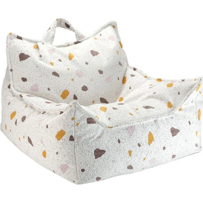 Wigiwama detské kreslo sedací vak Terrazzo Marble Beanbag Chair