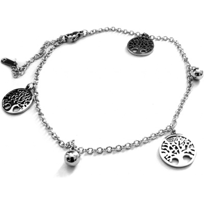 Steel Jewelry Náramek na nohu strom života z chirurgické oceli NK090386 – Zboží Mobilmania