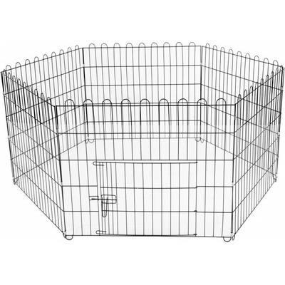 Springos Skladací ohrádka pro psa výběh pro štěnata 147 x 60 cm PA1003 – Zboží Mobilmania