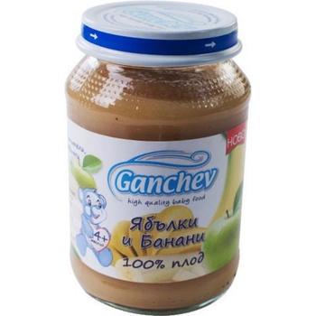 Ганчев пюре ябълки и банани - 190 г