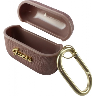 Guess AirPods Pro cover Saffiano Script Metal Collection GUAPSASMP