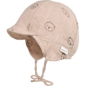 maximo Шапка с козирка maximo Baby's Schildmütze m. Ohrenschutz Cap - Beige Melange II - размер 43 cm (904-1844-0413)