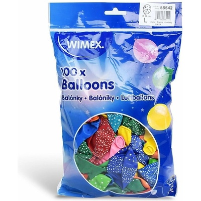 Wimex Nafukovací balónek Hvězdy 30 cm, barevný mix