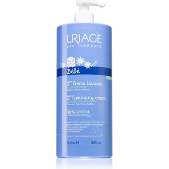 Uriage Bébé 1st Cleansing Cream нежно почистващ крем за деца от раждането им 1000ml